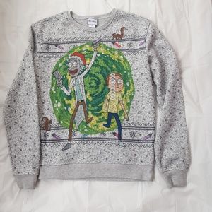 Rick and Morty Happy Human Holiday ugly Sweater